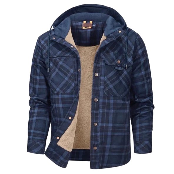 Men's Fleece Lined Printed Coat