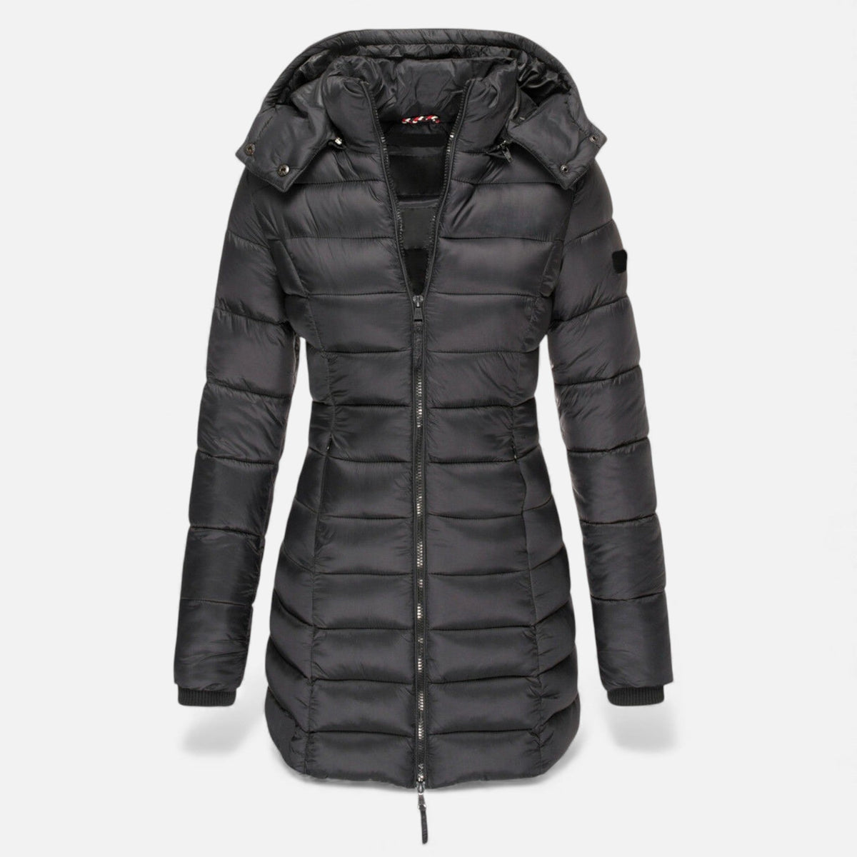 Women's Slim Fit Mid-Length Quilted Padded Coat