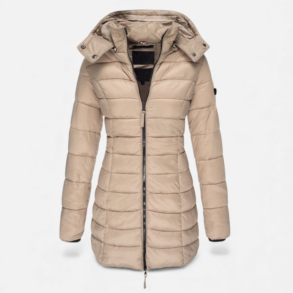 Women's Slim Fit Mid-Length Quilted Padded Coat