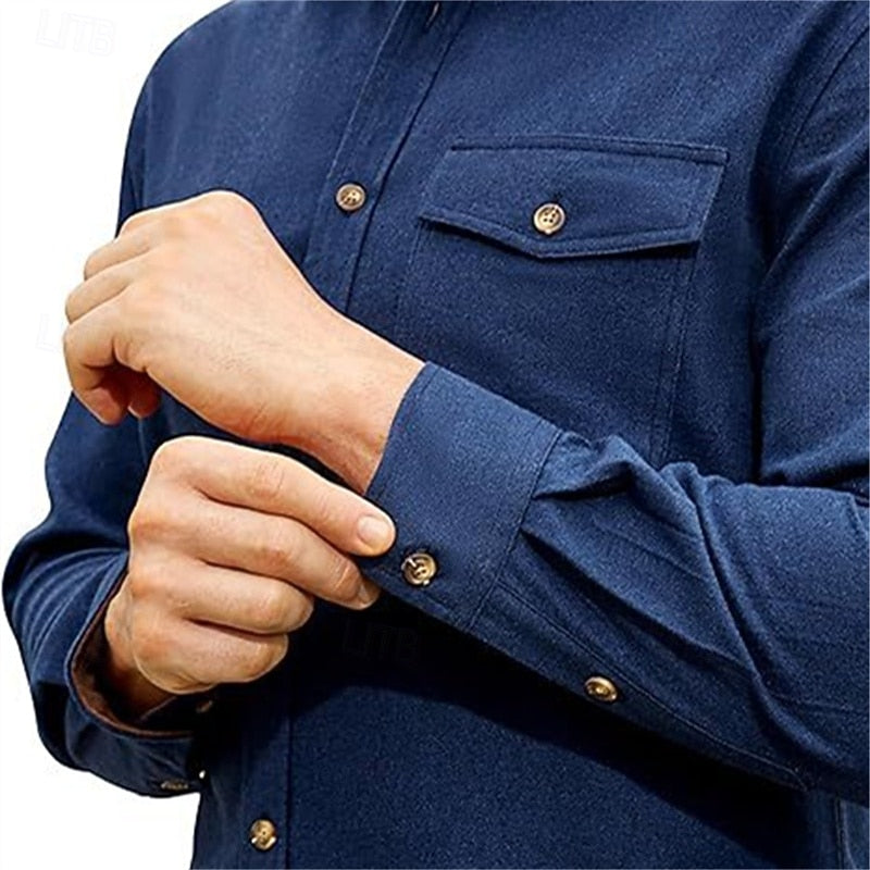 Men's Rugged Chest Pocket Button-Up Shacket