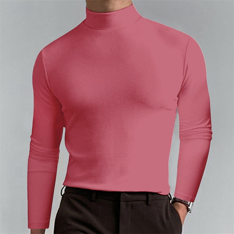 Men's Timeless Classic Shape Knit Turtleneck Pullover