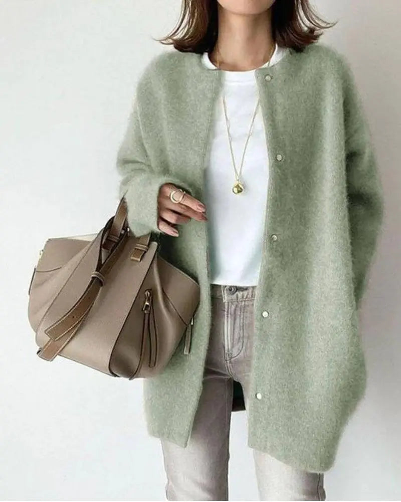 Women's Soft Wool Blend Everyday Layering Cardigan