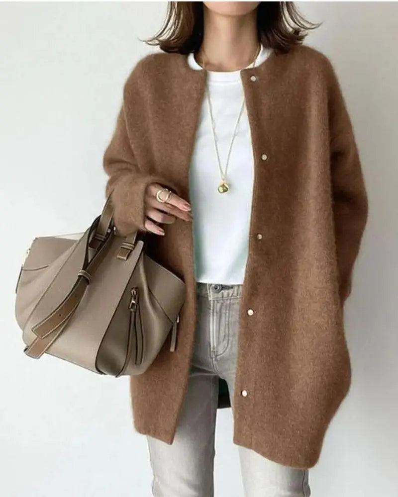 Women's Soft Wool Blend Everyday Layering Cardigan