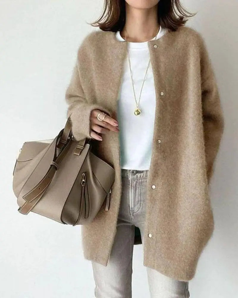 Women's Soft Wool Blend Everyday Layering Cardigan