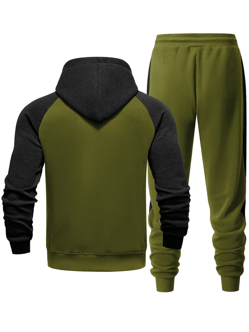 Men's Soft Cotton Blend Hooded Sweatshirt and Jogger Set