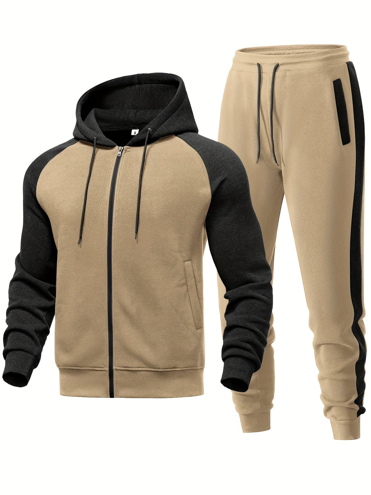 Men's Soft Cotton Blend Hooded Sweatshirt and Jogger Set