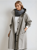 Women's Relaxed Modern Hooded Trench Overcoat
