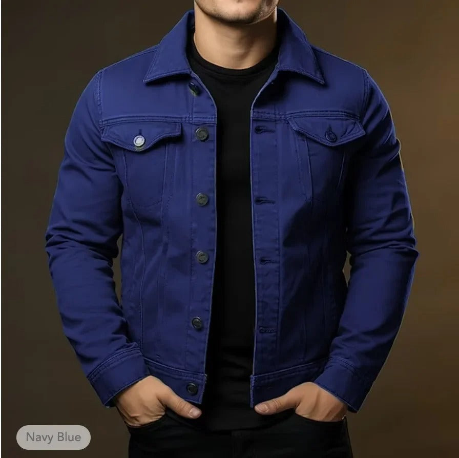 Men's Light Denim Jean Jacket