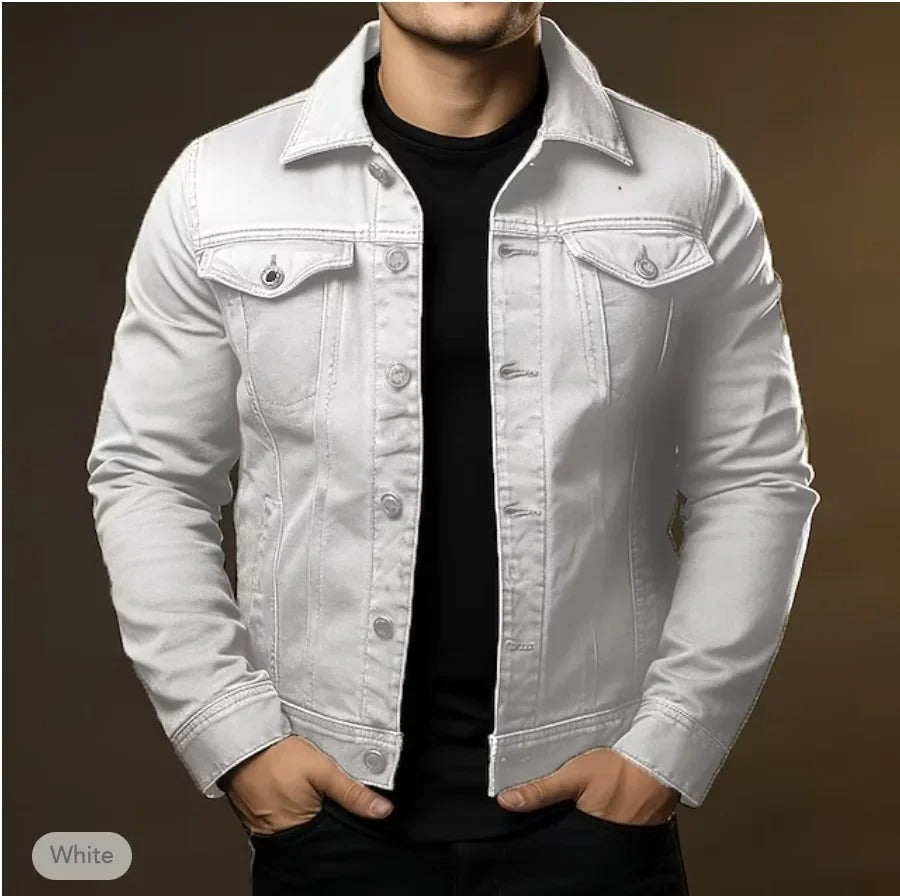Men's Light Denim Jean Jacket