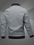Men's Baseball Collar Lightweight Bomber Coat