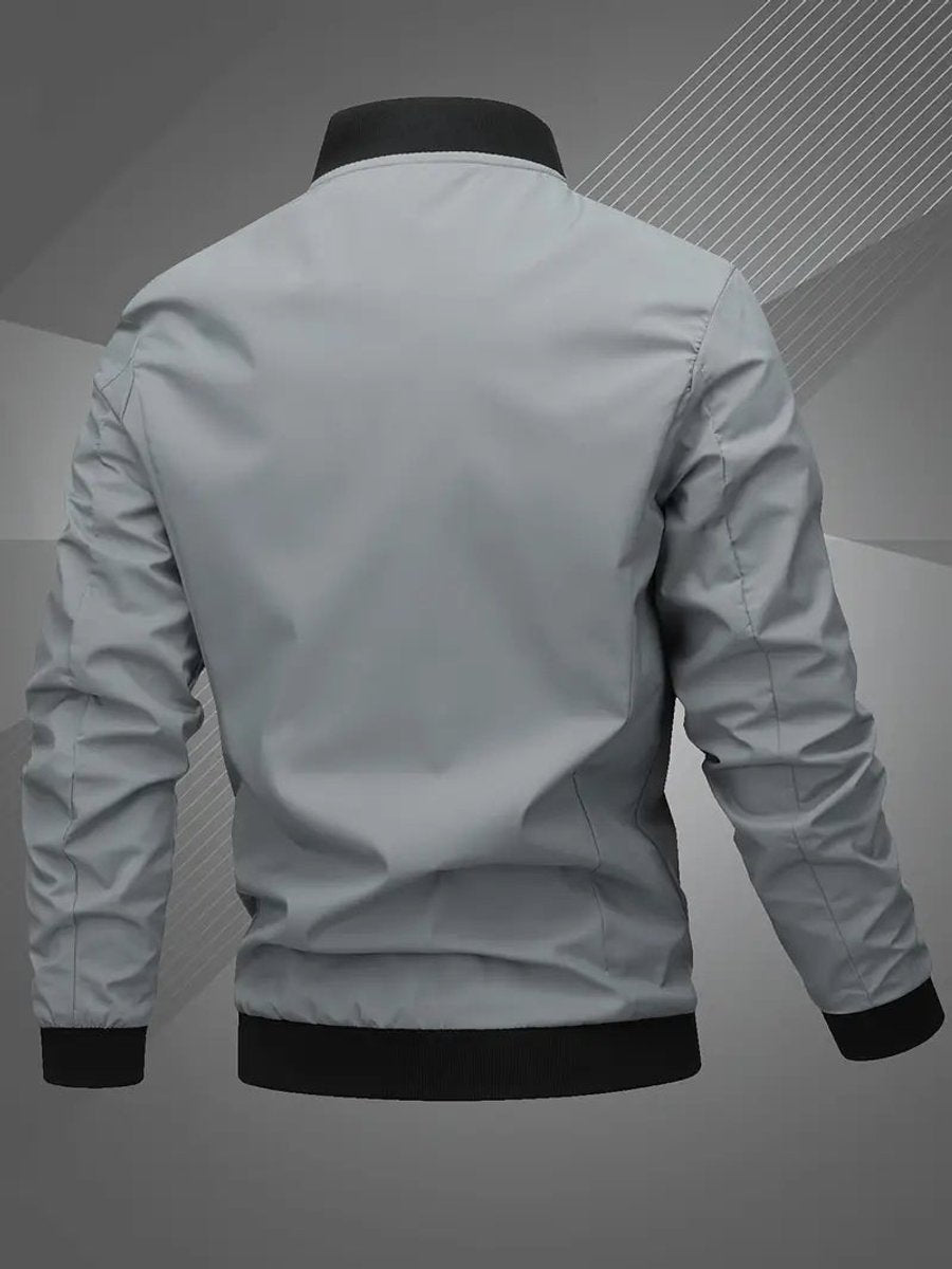 Men's Baseball Collar Lightweight Bomber Coat