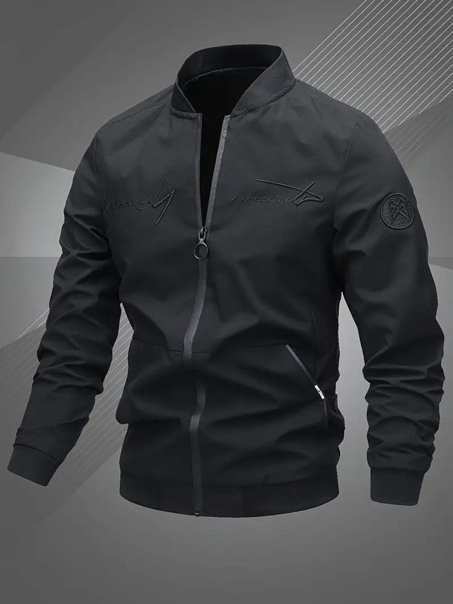 Men's Baseball Collar Lightweight Bomber Coat
