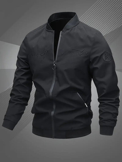 Men's Baseball Collar Lightweight Bomber Coat