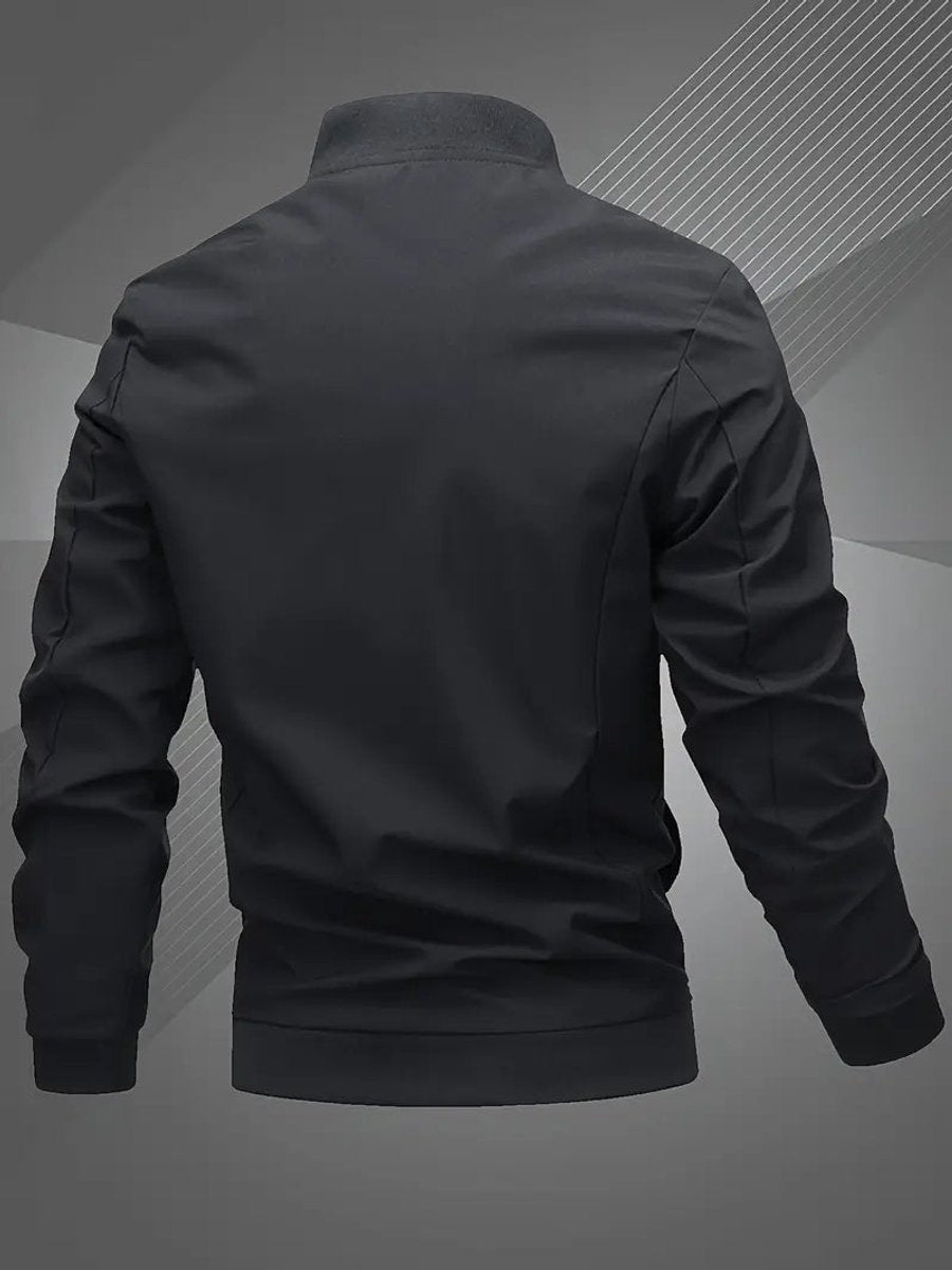Men's Baseball Collar Lightweight Bomber Coat