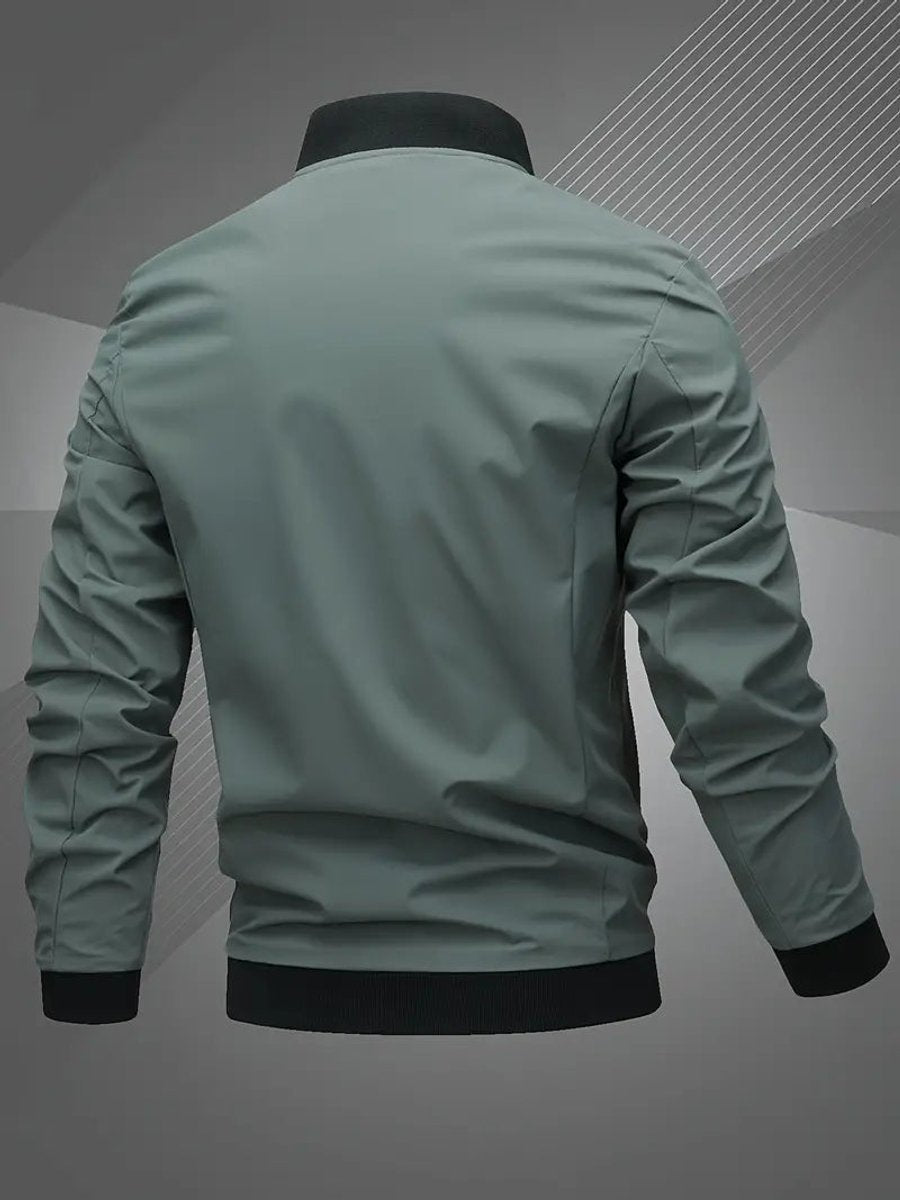 Men's Baseball Collar Lightweight Bomber Coat
