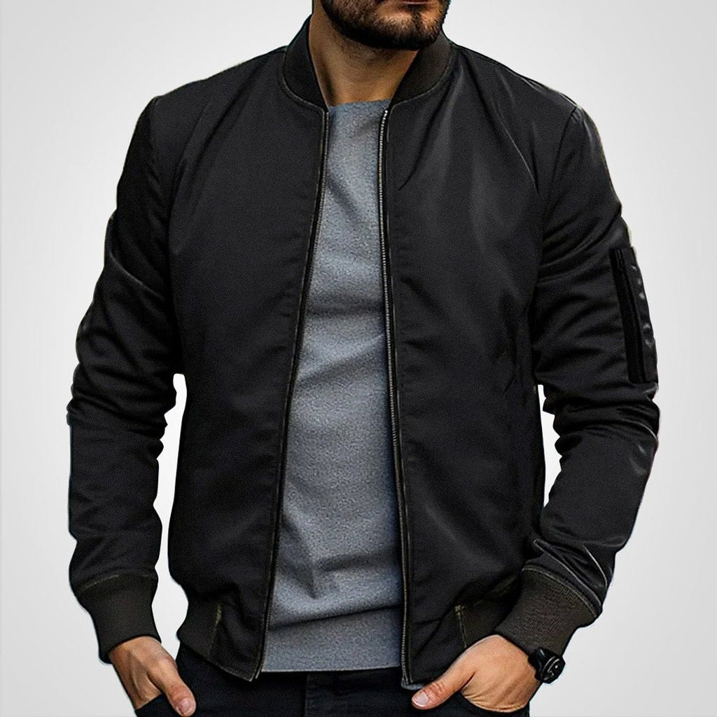 Men's Slim Fit Classic Bomber Coat