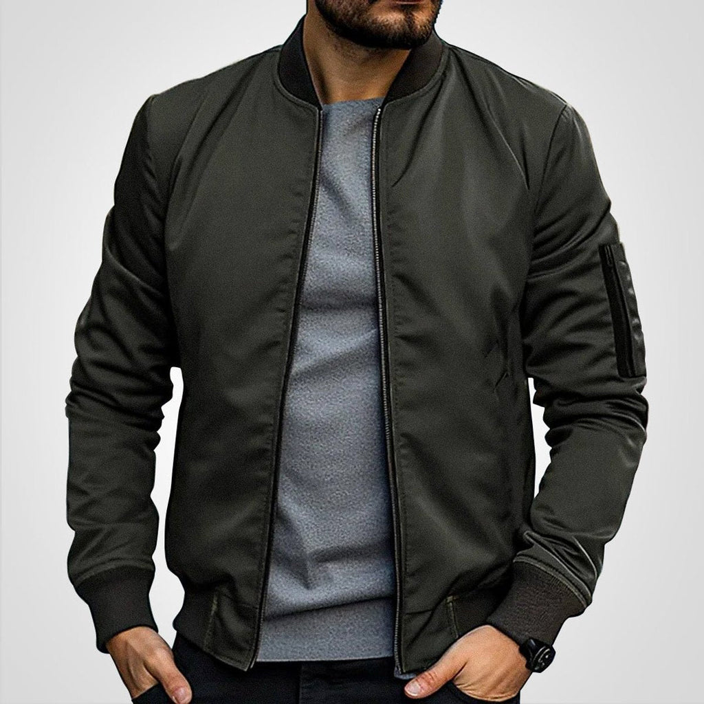 Men's Slim Fit Classic Bomber Coat