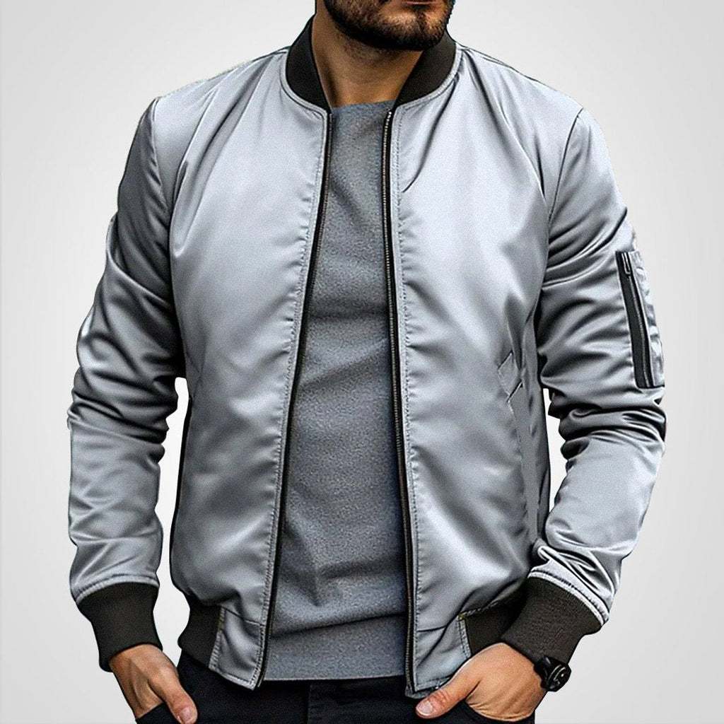 Men's Slim Fit Classic Bomber Coat