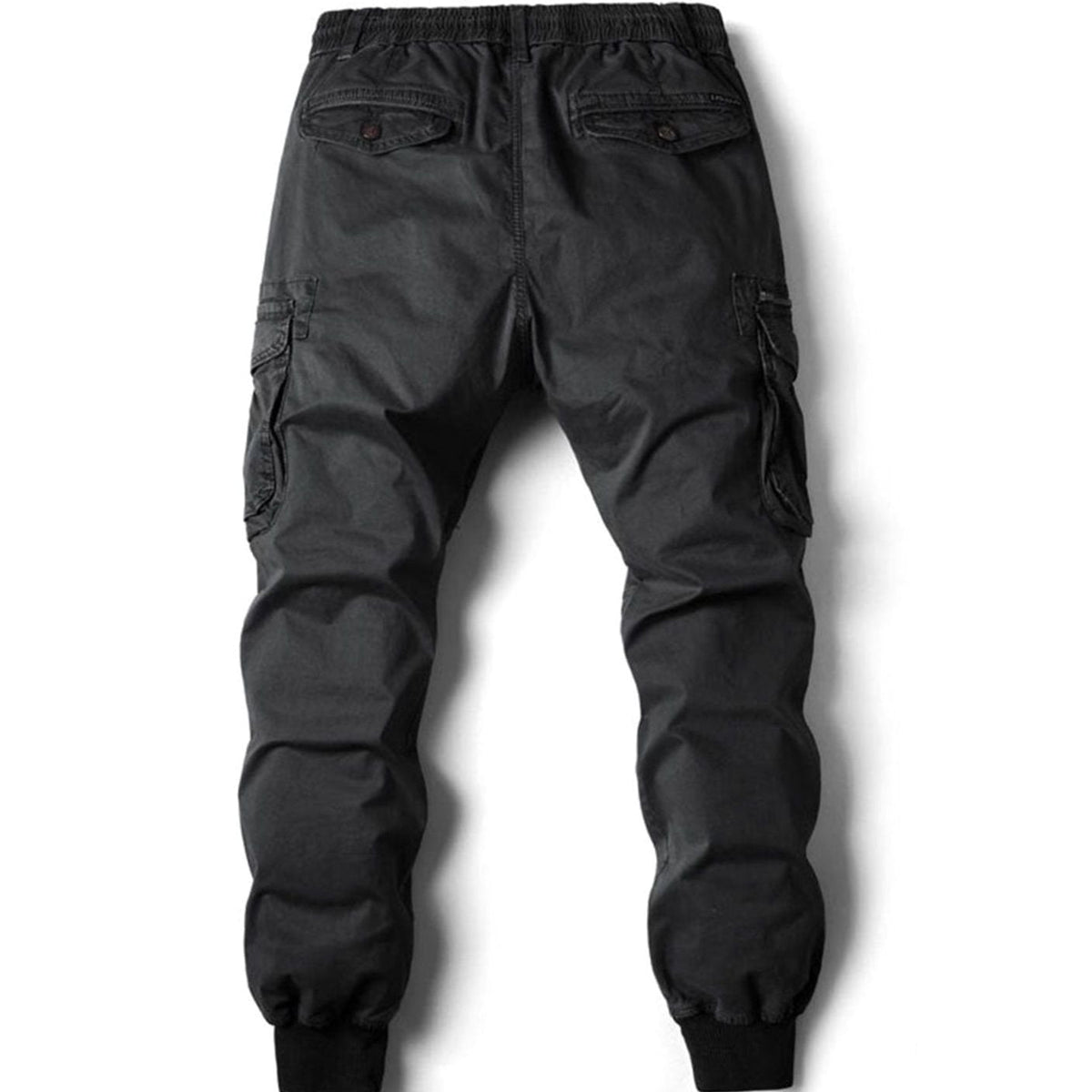 Men's Tapered Elastic Drawstring Waist Cargo Sweatpants