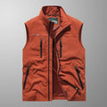 Men's Sleeveless Multi-Pocket Lightweight Utility Vest