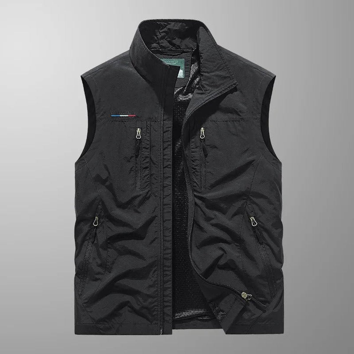 Men's Sleeveless Multi-Pocket Lightweight Utility Vest