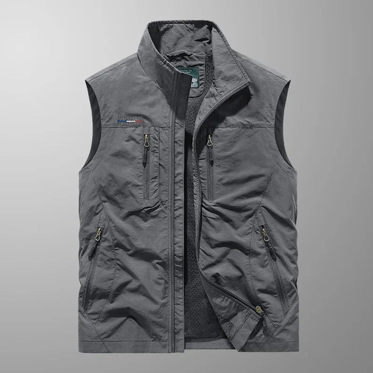 Men's Sleeveless Multi-Pocket Lightweight Utility Vest