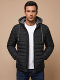 Men's Slim Lightweight Puffer Coat with Hood