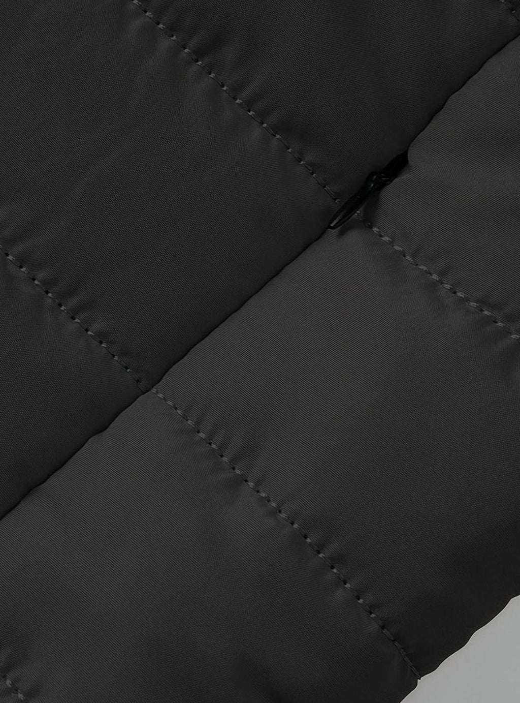 Men's Packable Zip-Front Padded Coat with Horizontal Quilting