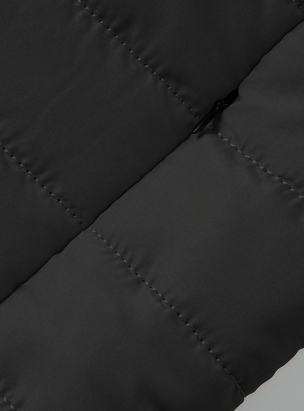 Men's Packable Zip-Front Padded Coat with Horizontal Quilting