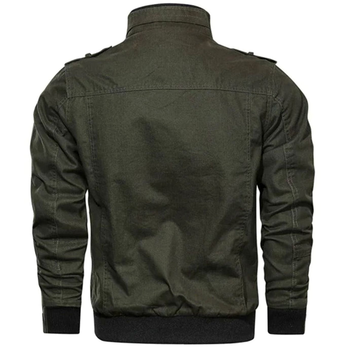Men's Military Style Multi-Pocket Bomber Coat