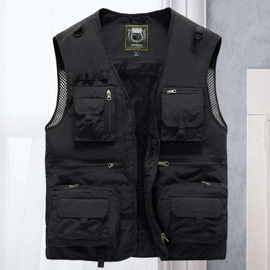 Men's Outdoor Utility Gilet with Zip Pockets