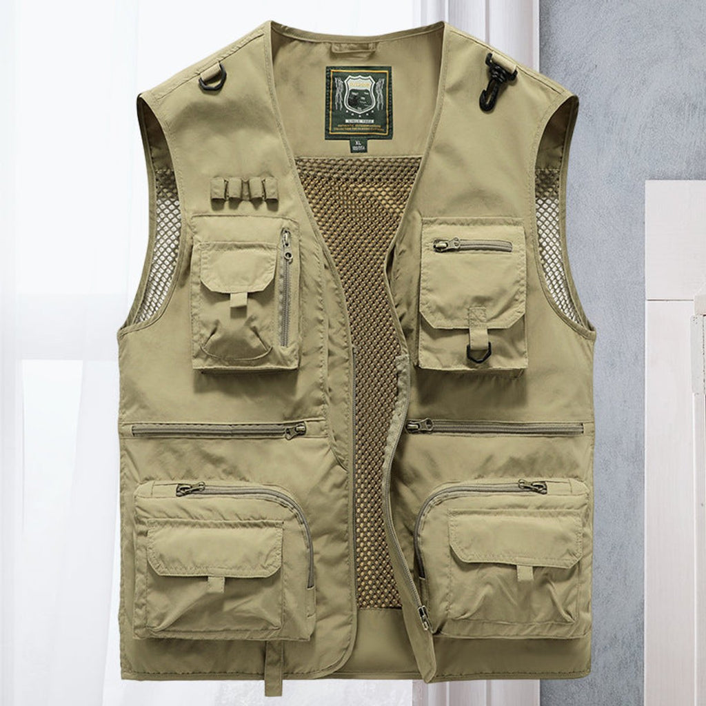 Men's Outdoor Utility Gilet with Zip Pockets