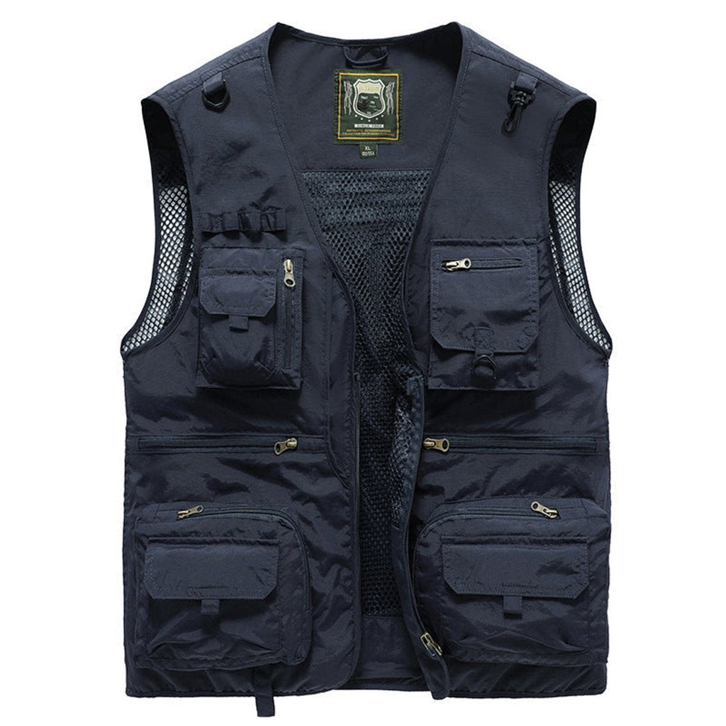 Men's Outdoor Utility Gilet with Zip Pockets