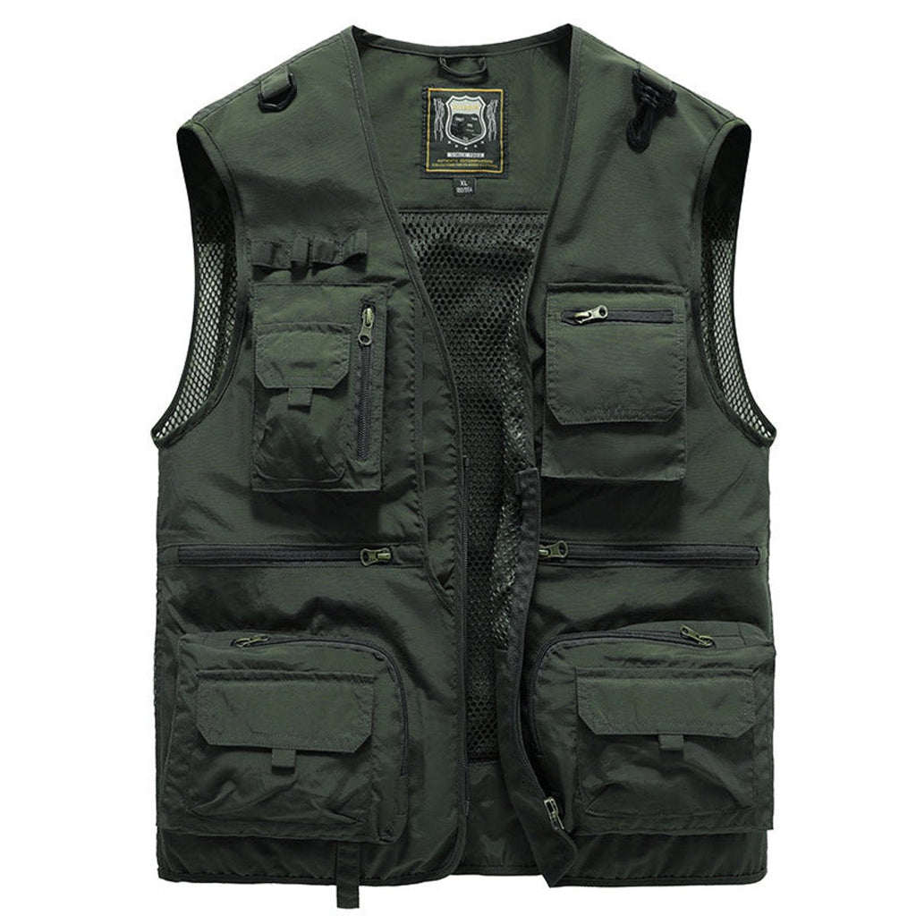 Men's Outdoor Utility Gilet with Zip Pockets