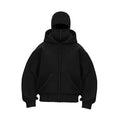 Men's Oversized Zip Hoodie Coat with Balaclava