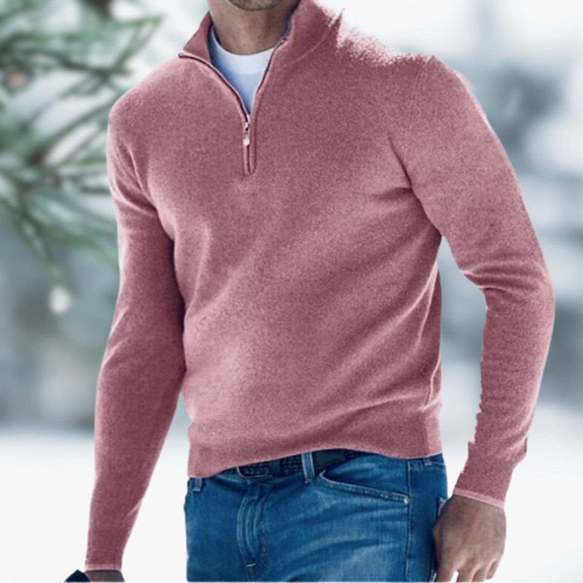 Men's Soft Knit Quarter-Zip Weekly Rotation Pullover