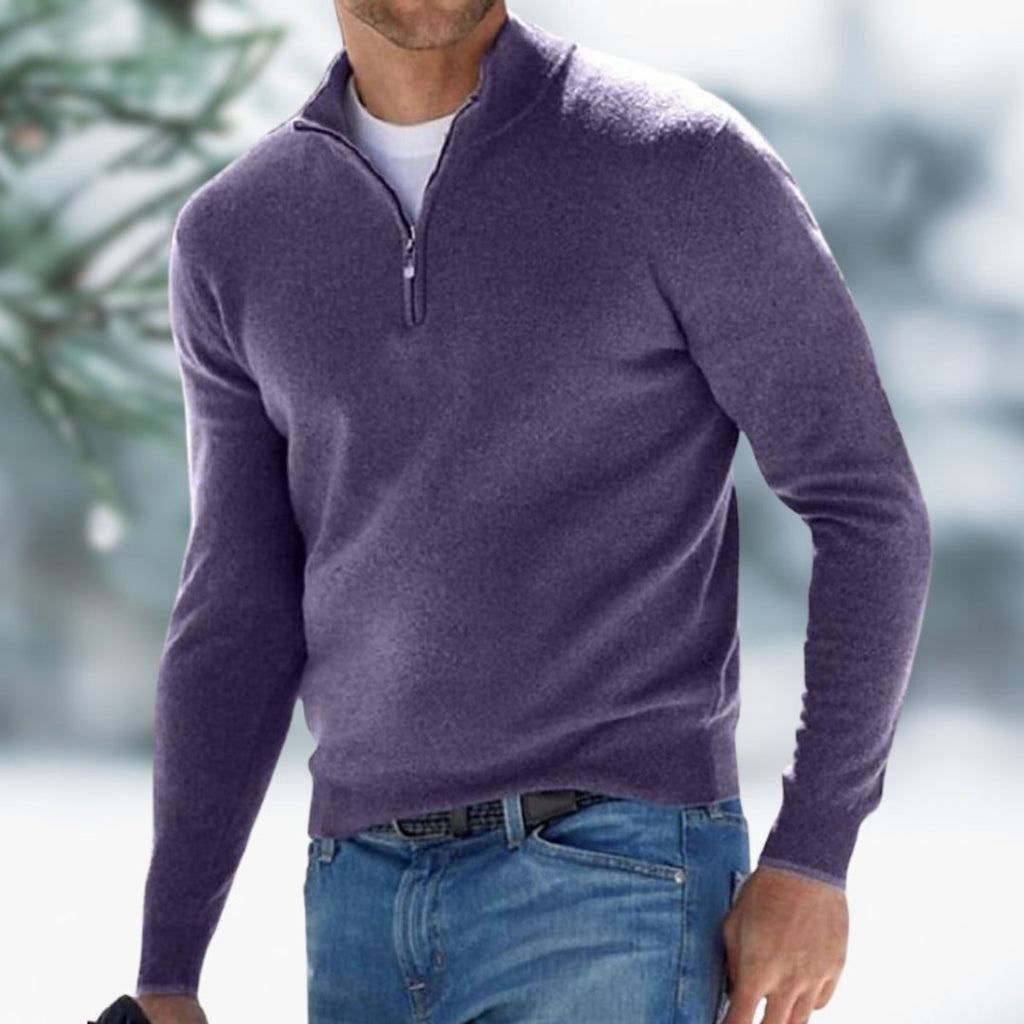 Men's Soft Knit Quarter-Zip Weekly Rotation Pullover