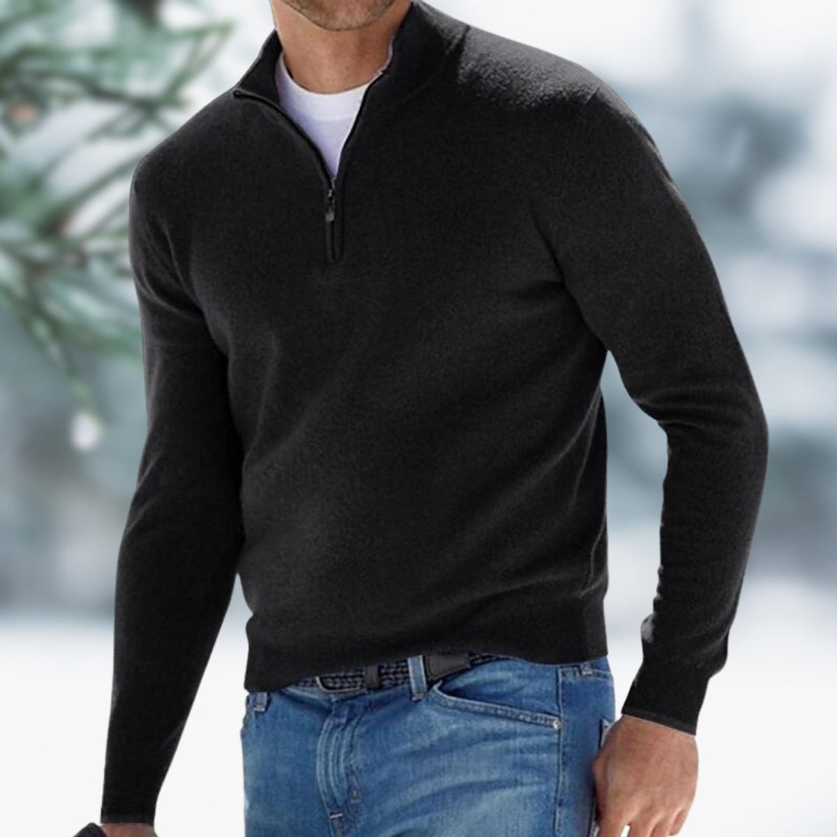 Men's Soft Knit Quarter-Zip Weekly Rotation Pullover