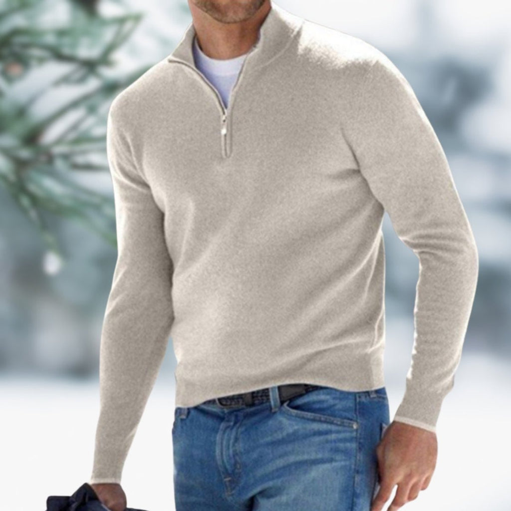 Men's Soft Knit Quarter-Zip Weekly Rotation Pullover