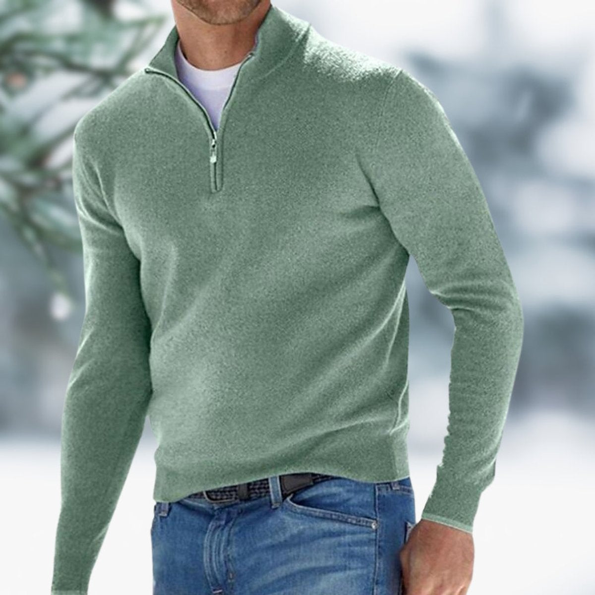 Men's Soft Knit Quarter-Zip Weekly Rotation Pullover