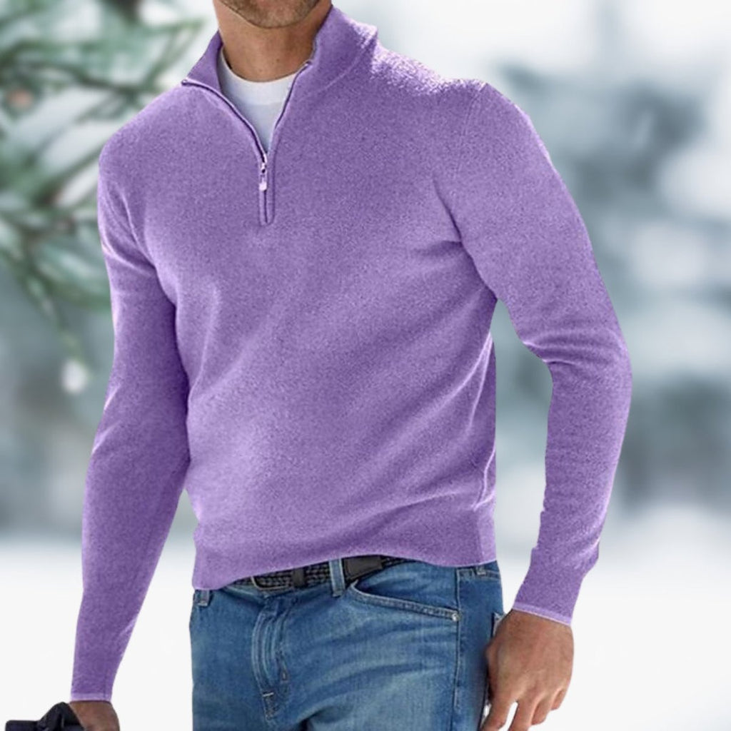 Men's Soft Knit Quarter-Zip Weekly Rotation Pullover
