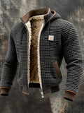 Men's Quilted Sherpa Fleece Lined Full-Zip Coat