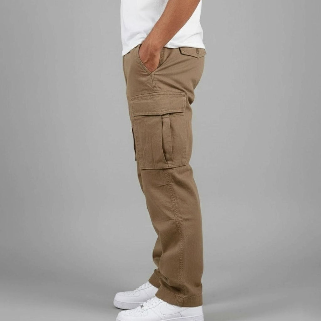 Men's Roomy Flap-Pocket Streetwear Cargo Pants