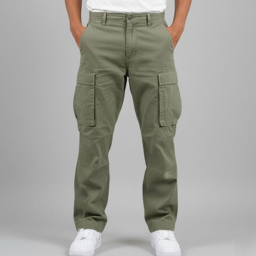 Men's Roomy Flap-Pocket Streetwear Cargo Pants