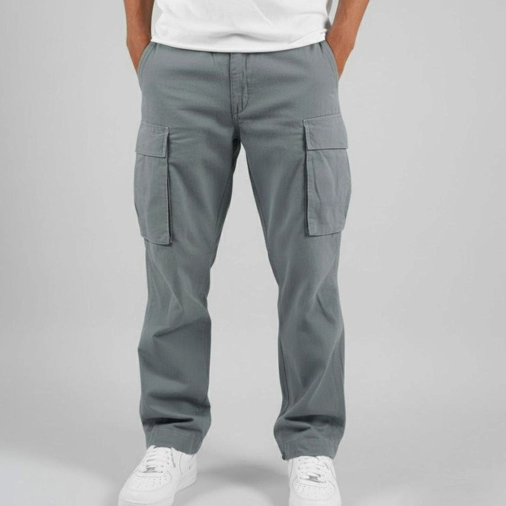Men's Roomy Flap-Pocket Streetwear Cargo Pants