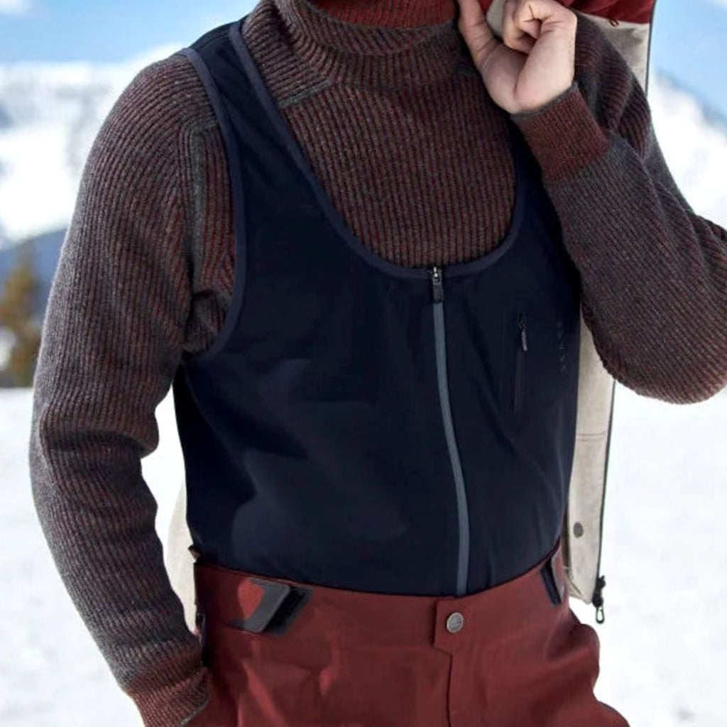 Men's High Collar Ribbed Knit Relaxed Turtleneck Pullover