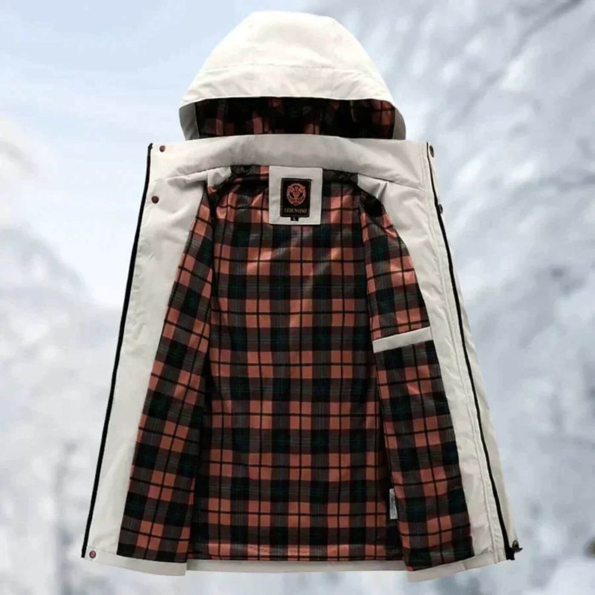 Men's Quilted Waterproof Hooded Parka