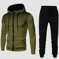 Men's Full-Zip Hoodie Tapered Jogger Athletic Set