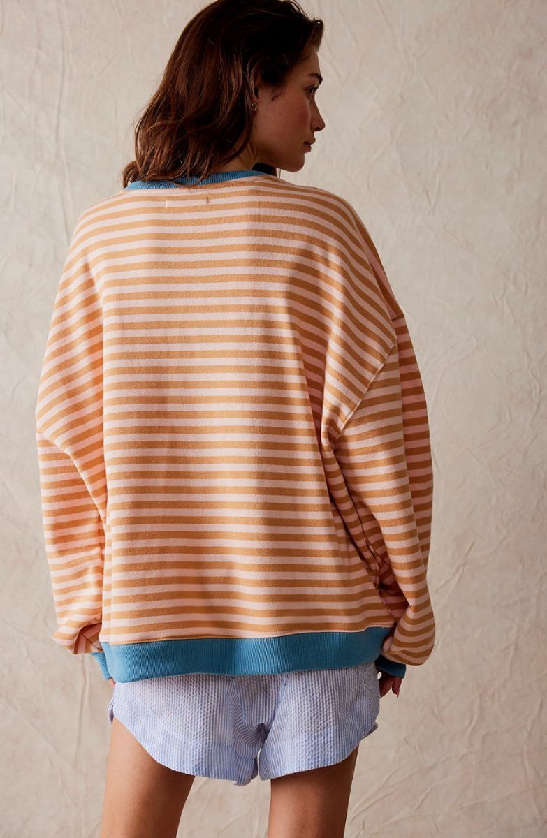 Women's Classic Stripe Oversized Knit Pullover
