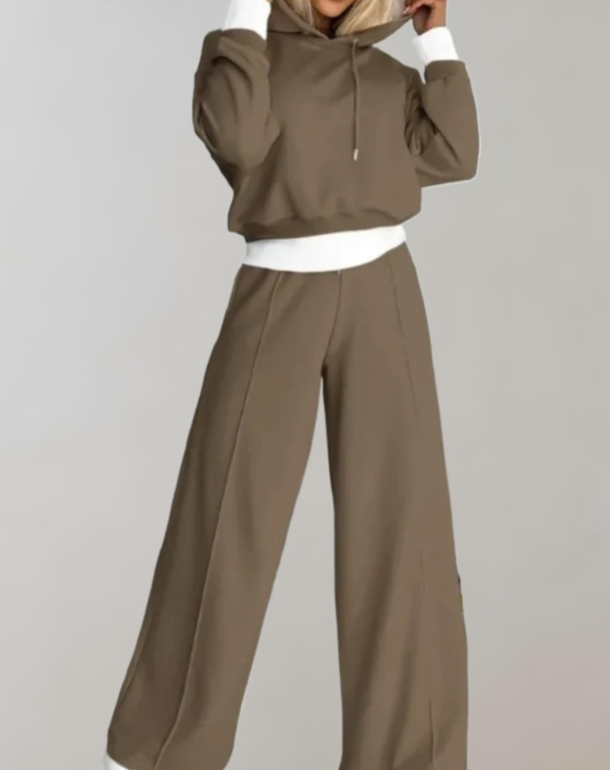 Women's Soft Cotton Blend Hooded Top and Pants Set